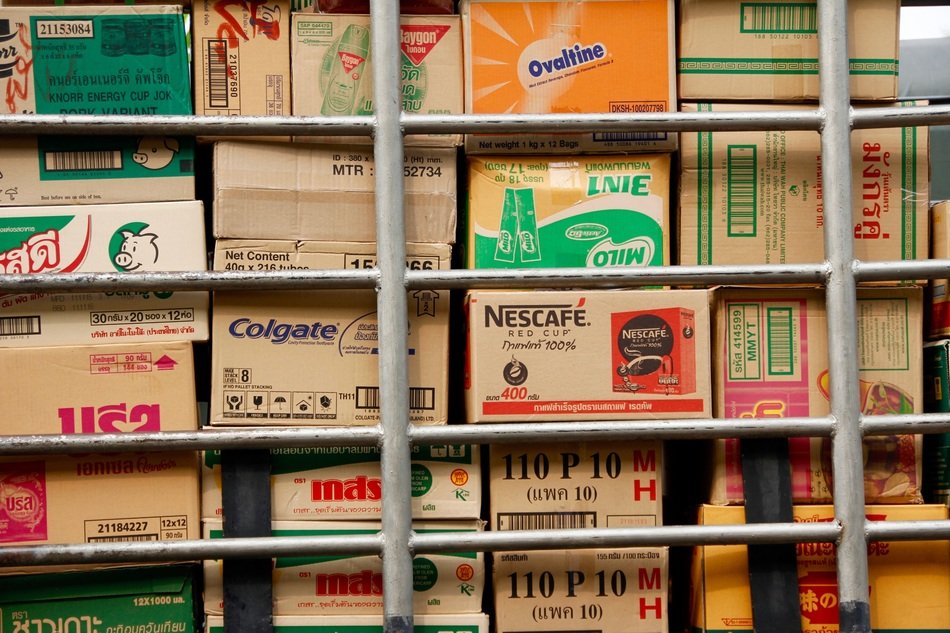boxed warehouse crate view