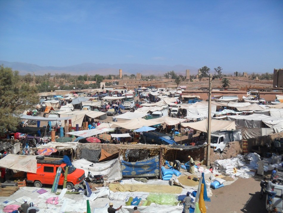 market in Skoura, Morocco