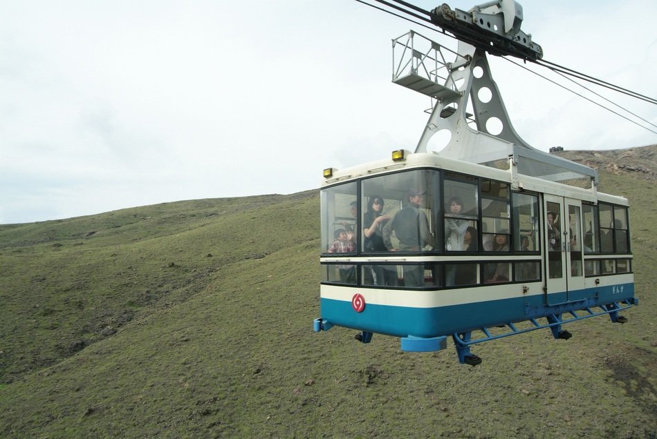 The Cable Car on a mountain