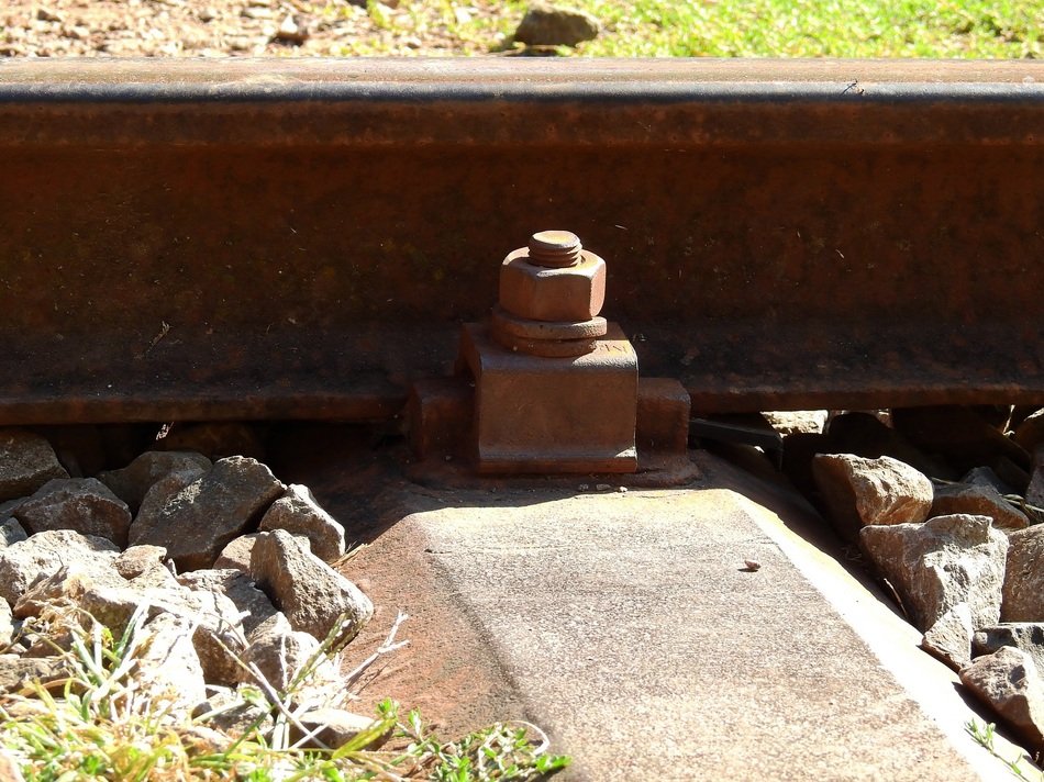 metal railroad screw