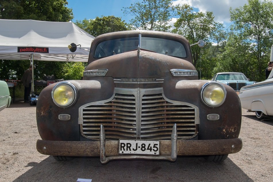 classic car in the bright sun