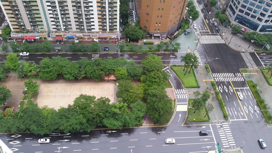 Aerial view of Crossroads