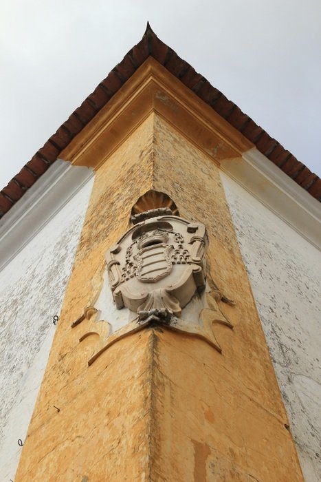 street corner in portugal close up