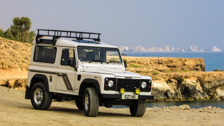 Land Rover Defender on the off road