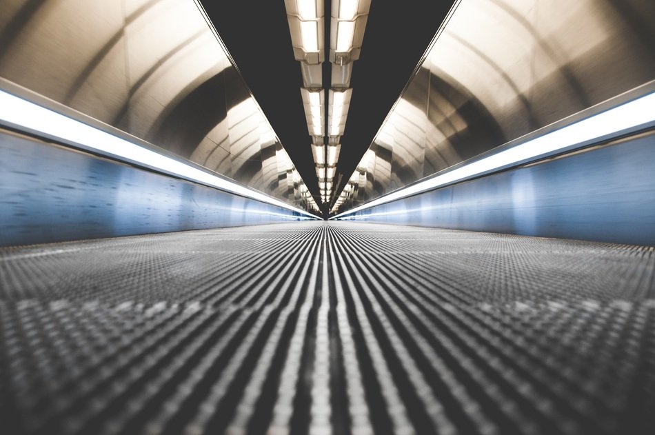 Walkway in Metro