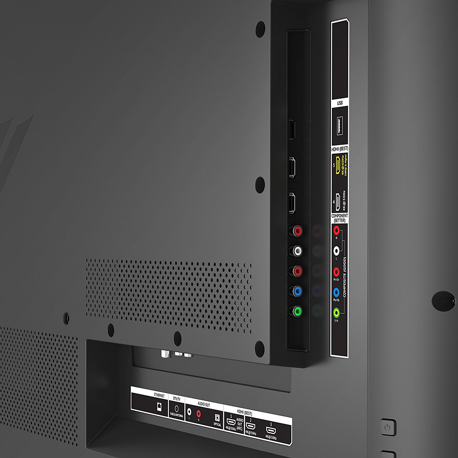Slots of VIZIO M43C1 with 43Inch display TV free image download