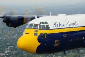 Fat Albert airplane in flight