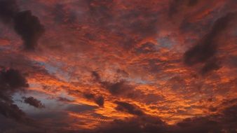 Sky Red Pink Sunset