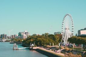City Ferris Wheel on the embankment