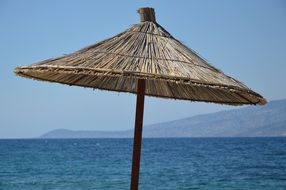 umbrella on the beach near the sea