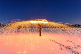 Fireworks Snow