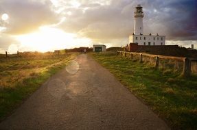 road to lighthouse