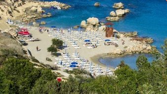 view of Konnos Bay in Cyprus