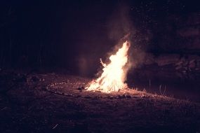 Picture of Fireplace on a Camping