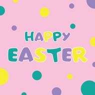 pink easter card