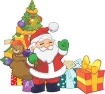 Comic Santa Claus character