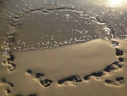 footprints in the sand ring