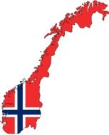 Norway Map as a Drawing