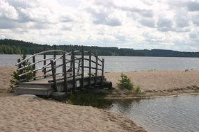 Small bridge near the lake