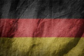crumpled flag of Germany