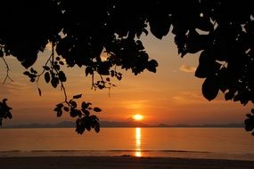 romantic sunset in Mallorca