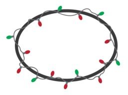Christmas Light Frame drawing