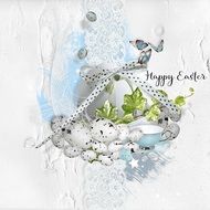 easter picture with eggs