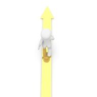 clipart of yellow arrow as a symbol of the goal