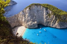 Landscape of Zakynthos island in Greece