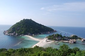 panoramic view of nangyuan island in thailand