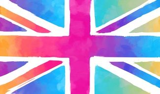 Britain Flag drawing