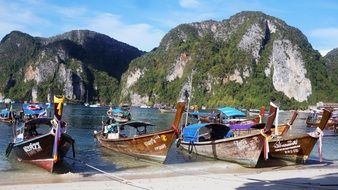 Ship Sea Seashore Thailand