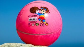 pink ball for the beach