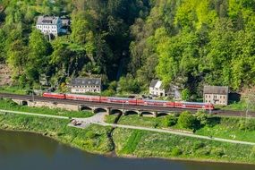 Railway Elbe Viaduct Miniature