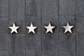 four stars on the wall