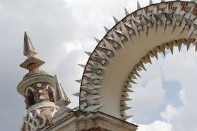 arch of the palace in tsaritsyno