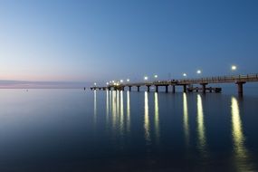 sea bridge on the baltic sea