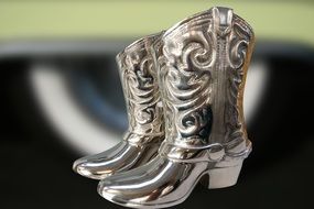 silver cowboy boots