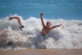 Children play on Wave