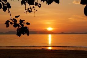tranquil sunset in Mallorca