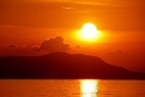 amazing sunset in Mallorca