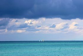 Ocean blue Clouds