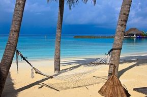 charming Beach Hammock, maldives