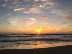 incredible beach Sunset