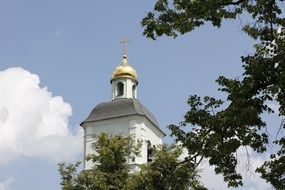 dome of the church in the park in Tsaritsyno