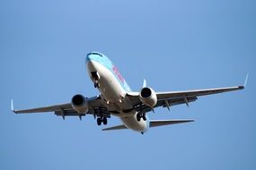 Boeing airplane in flight