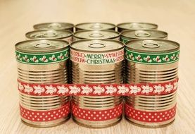 Merry Christmas Canned Gifts