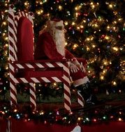 Santa Claus on the big chair