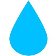 big blue drop as an illustration
