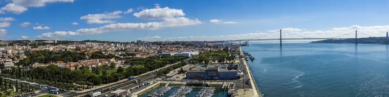 panorama of sunny lisbon